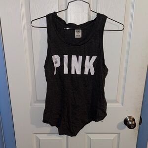 PINK Victoria's Secret Charcoal Tank Top